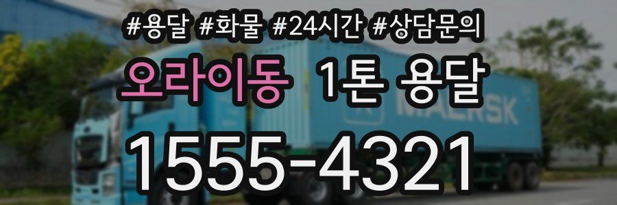오라이동 1톤 용달