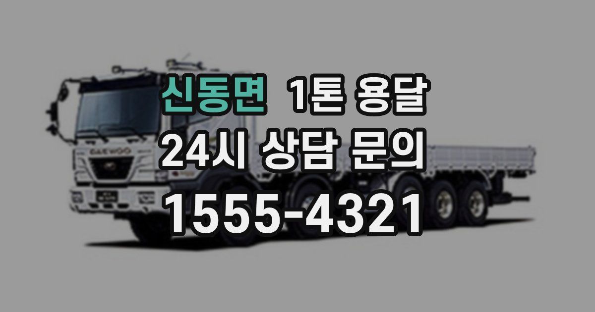 신동면 1톤 용달