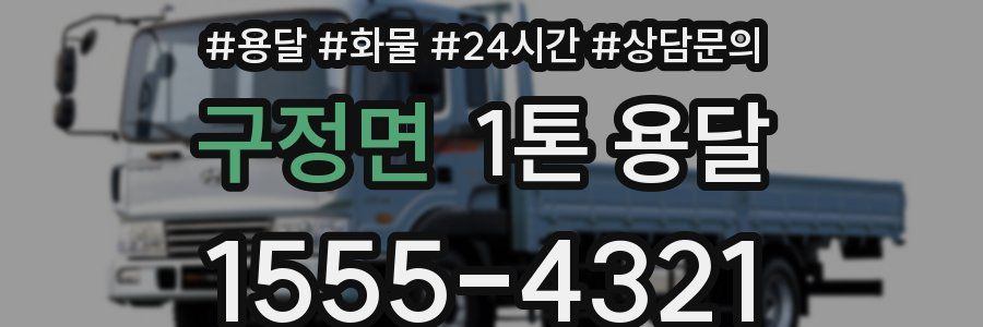 구정면 1톤 용달