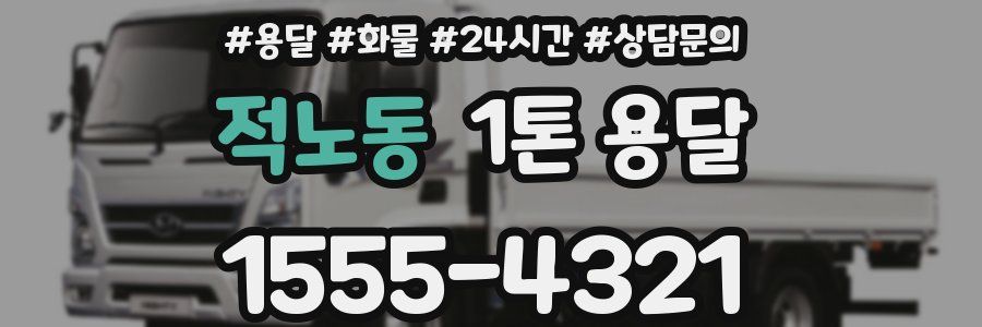 적노동 1톤 용달
