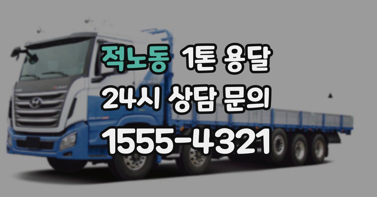 적노동 1톤 용달
