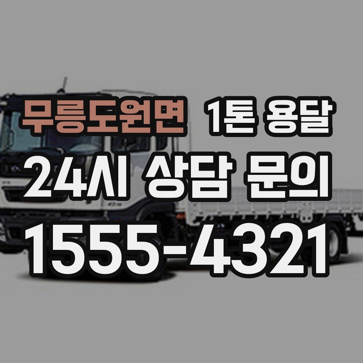 무릉도원면 1톤 용달