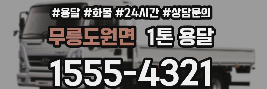 무릉도원면 1톤 용달