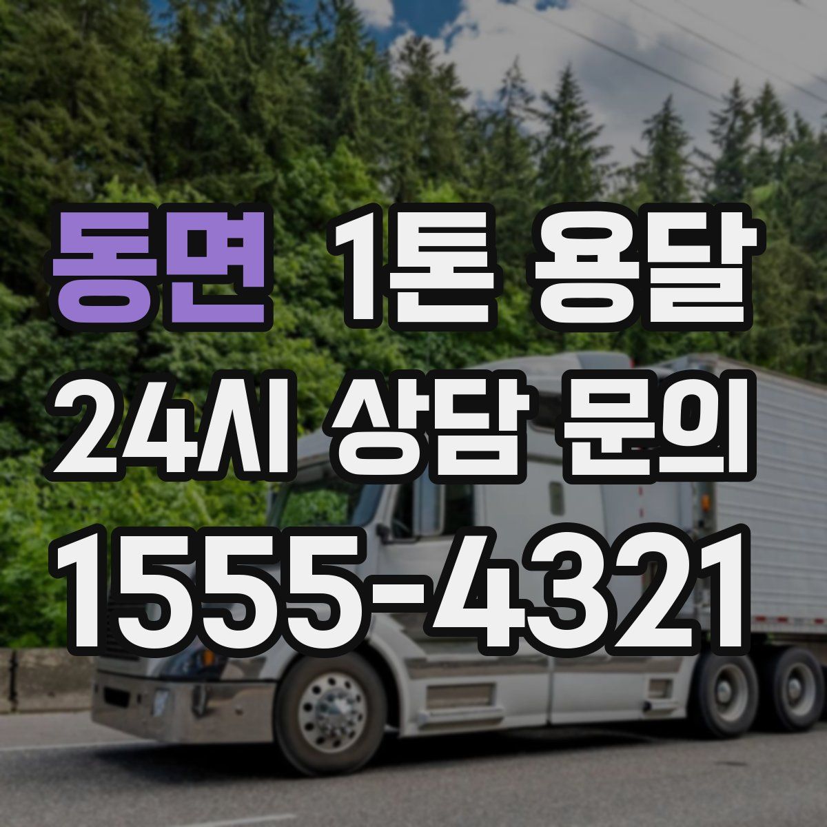 동면 1톤 용달