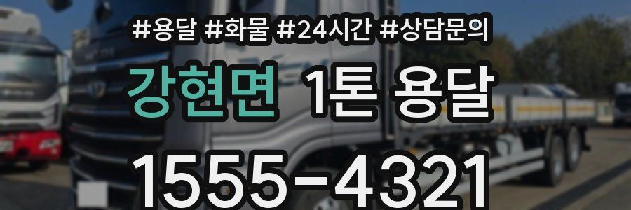 강현면 1톤 용달