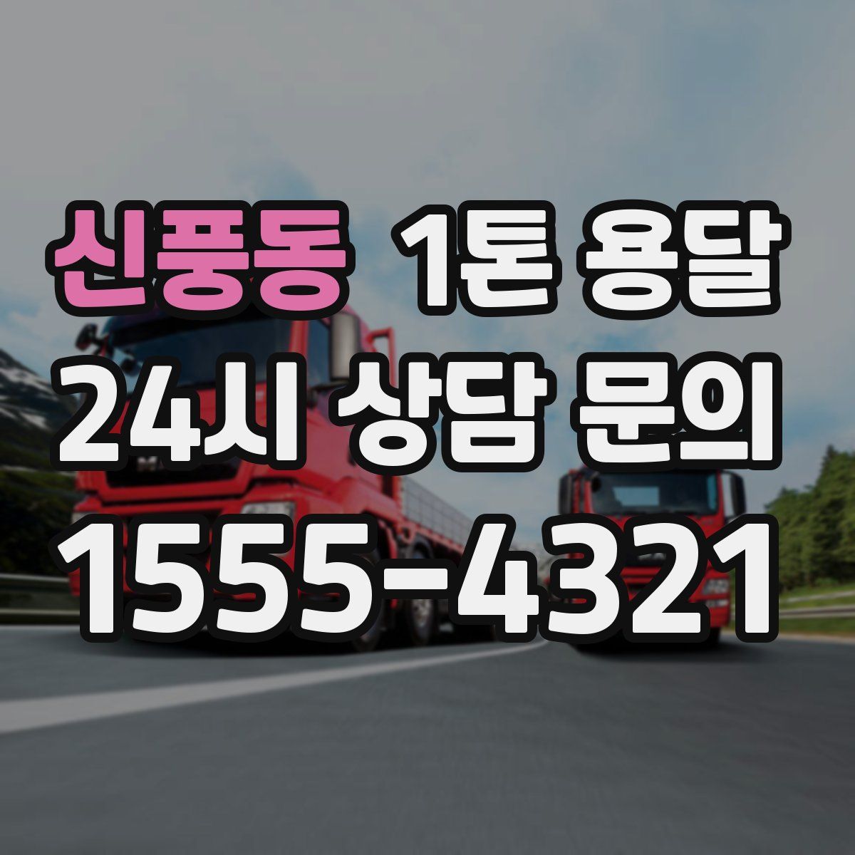 신풍동 1톤 용달