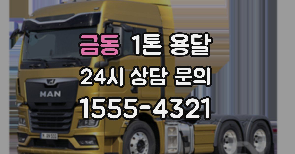 금동 1톤 용달