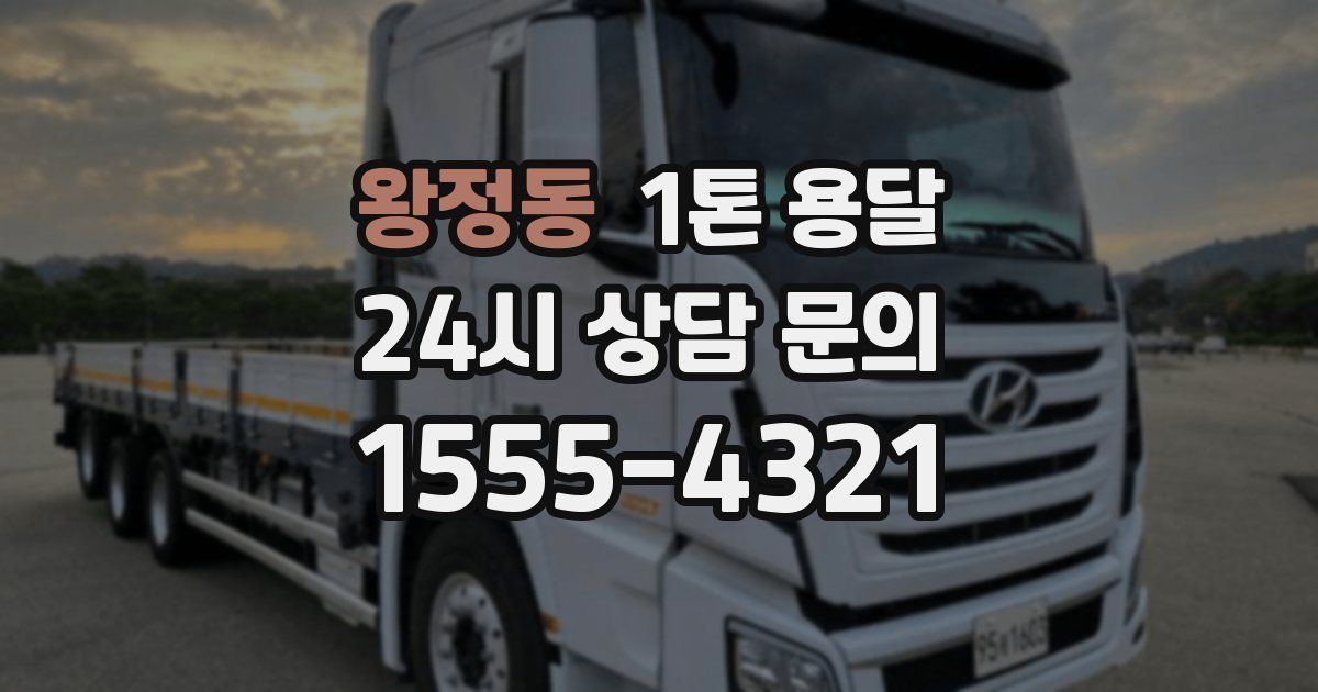 왕정동 1톤 용달