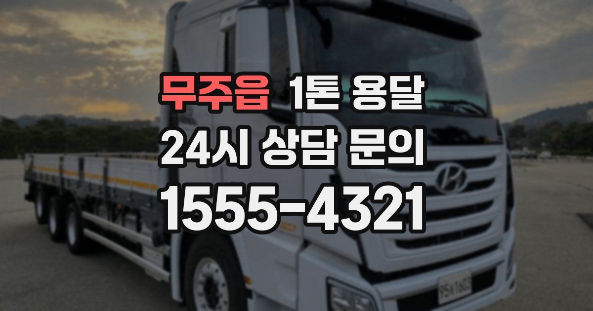 무주읍 1톤 용달