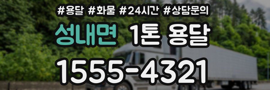성내면 1톤 용달