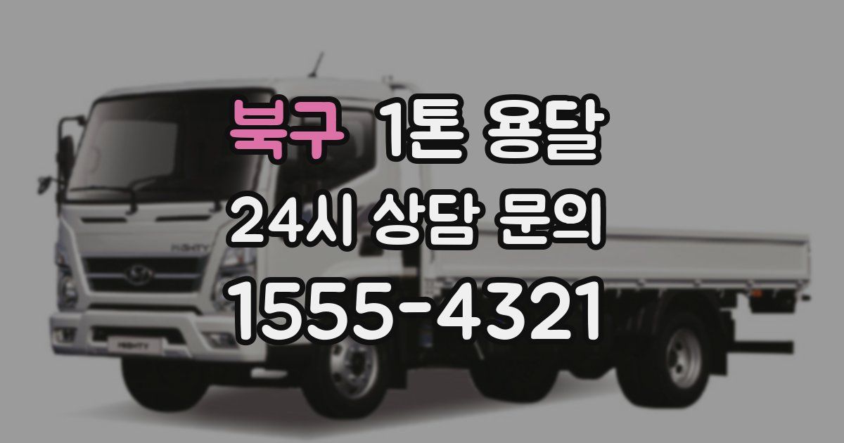 북구 1톤 용달