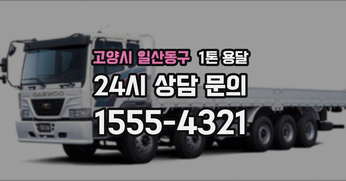 고양시 일산동구 1톤 용달