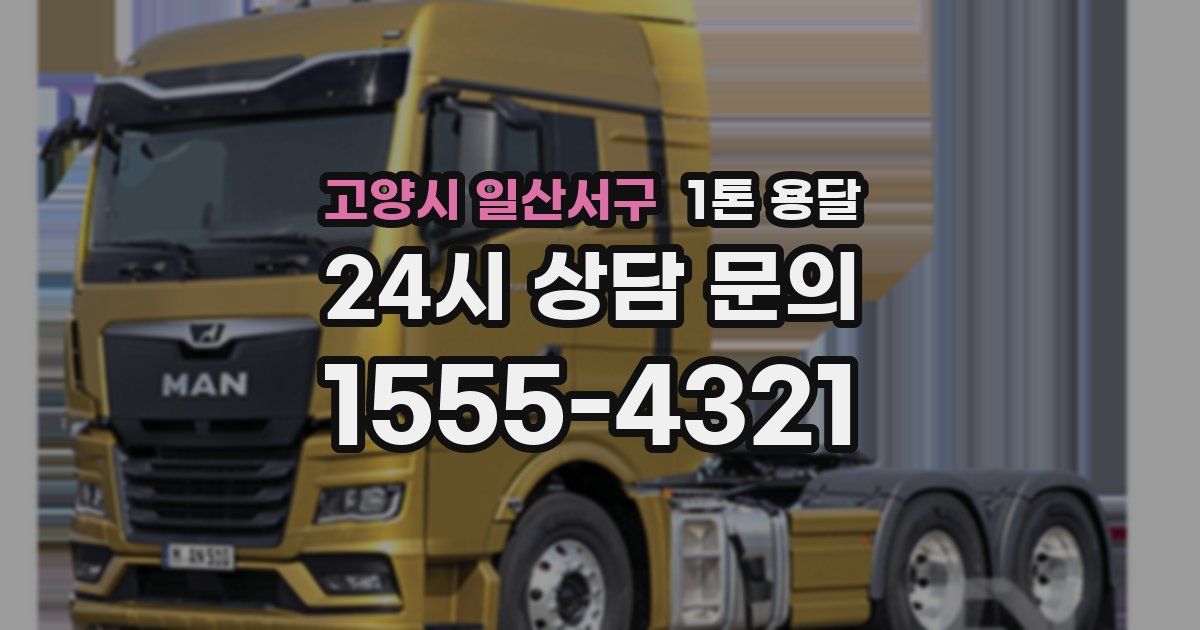 고양시 일산서구 1톤 용달
