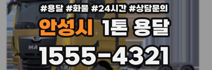 안성시 1톤 용달
