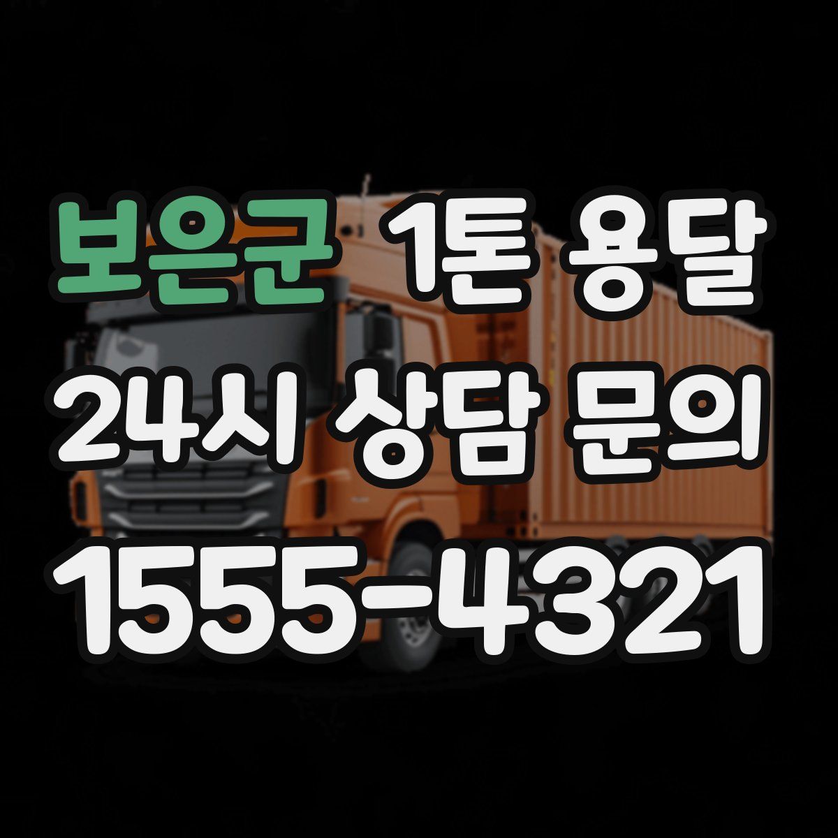 보은군 1톤 용달