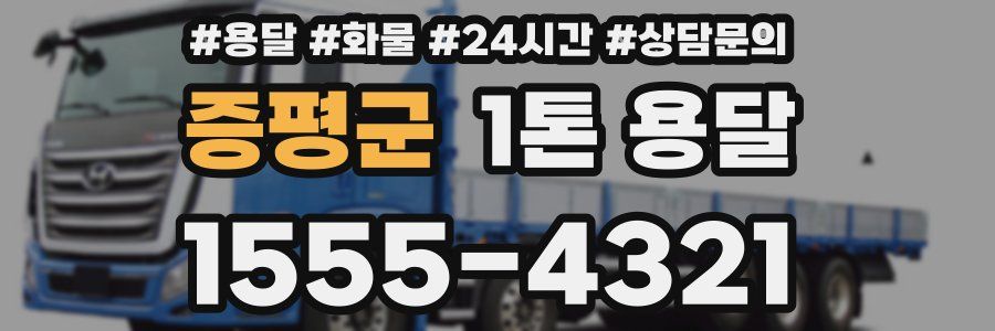 증평군 1톤 용달