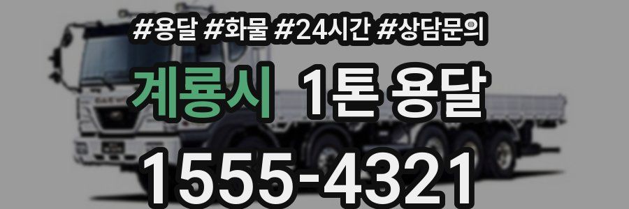 계룡시 1톤 용달