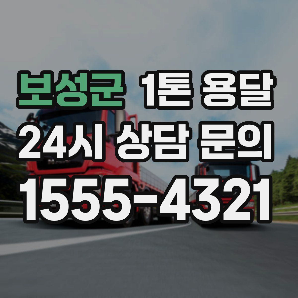 보성군 1톤 용달