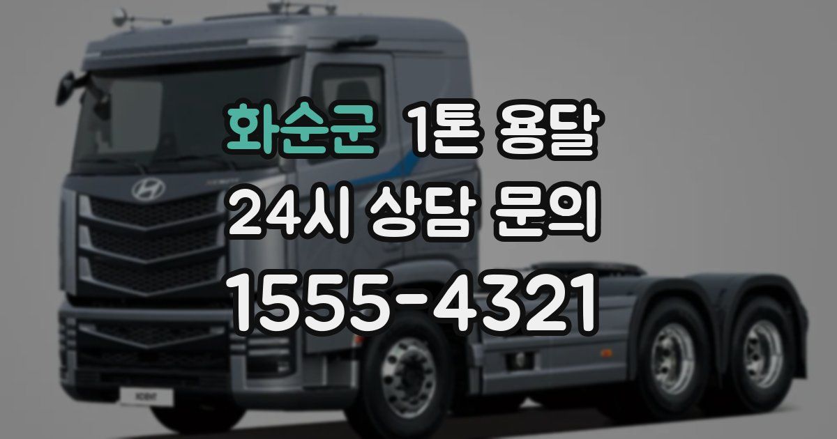 화순군 1톤 용달