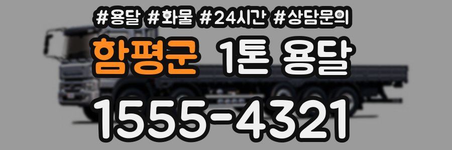 함평군 1톤 용달
