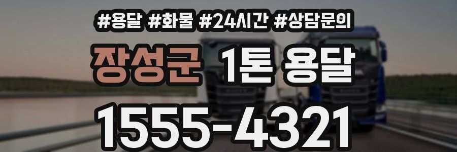 장성군 1톤 용달