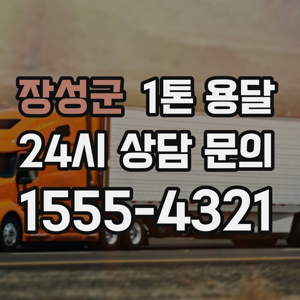 장성군 1톤 용달