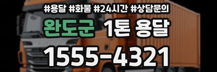 완도군 1톤 용달