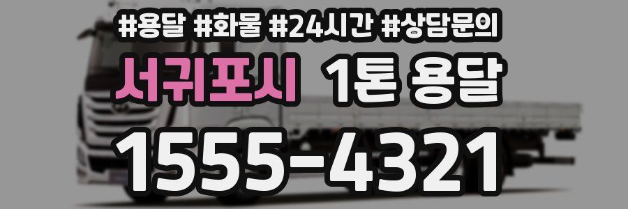서귀포시 1톤 용달