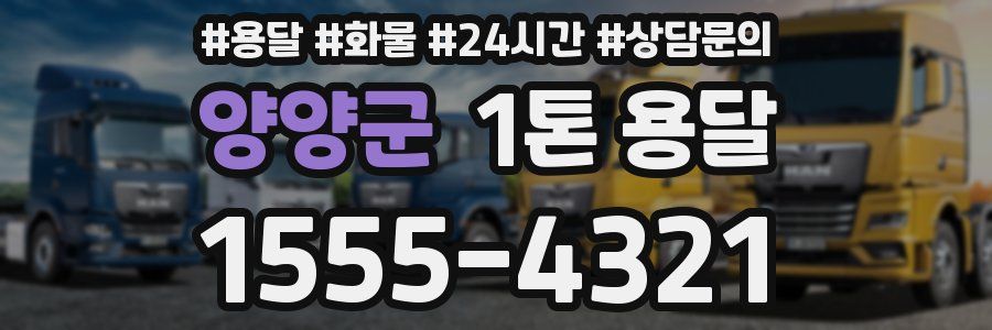양양군 1톤 용달
