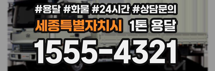 세종특별자치시 1톤 용달