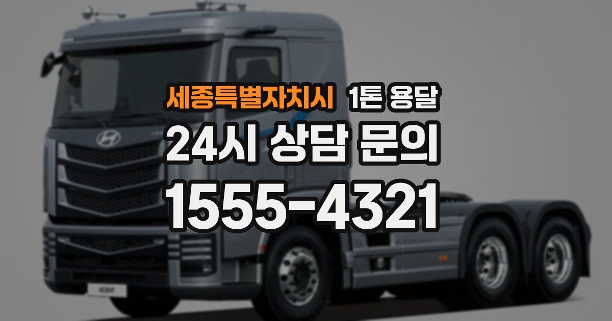 세종특별자치시 1톤 용달