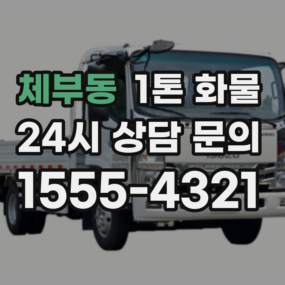 체부동 1톤 화물