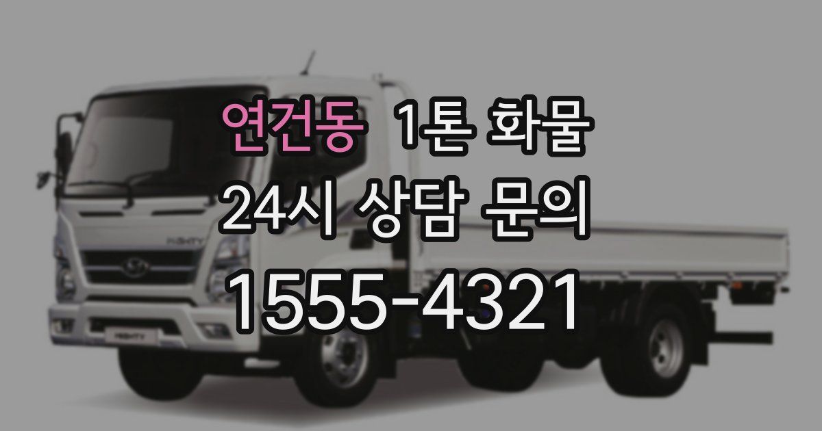 연건동 1톤 화물