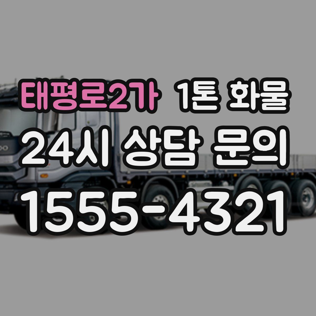 태평로2가 1톤 화물