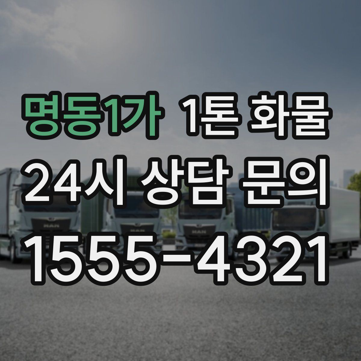 명동1가 1톤 화물