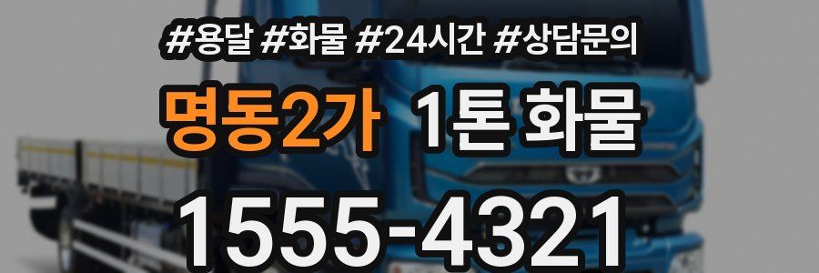 명동2가 1톤 화물