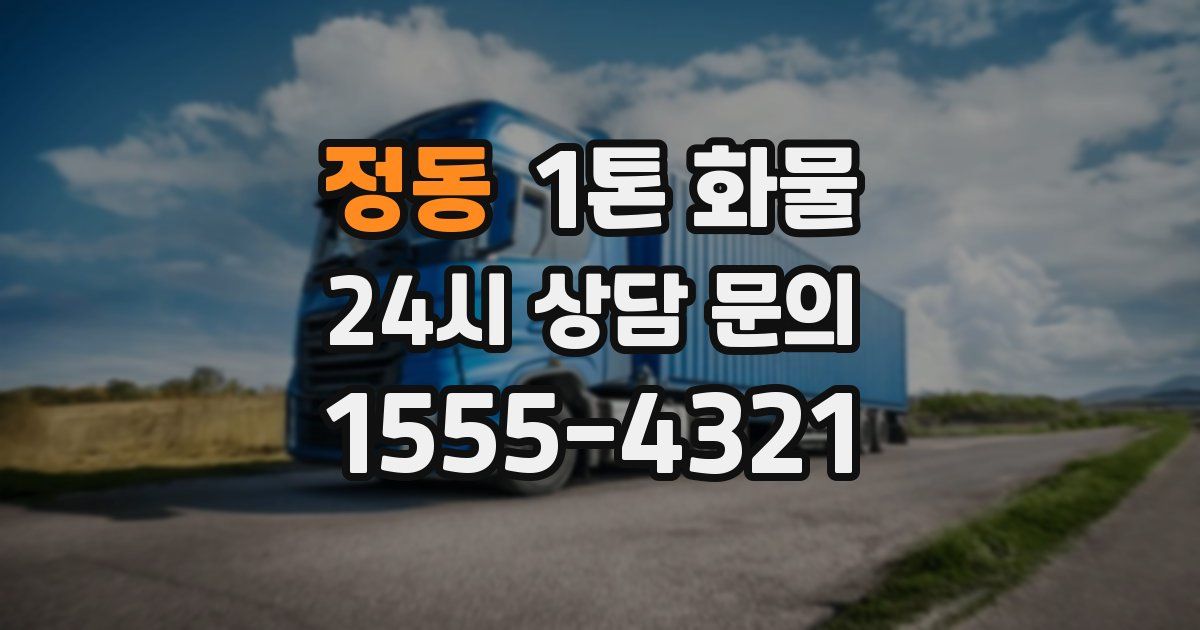 정동 1톤 화물