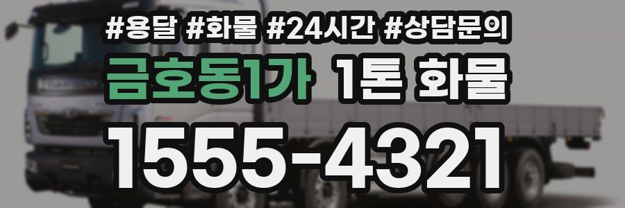금호동1가 1톤 화물