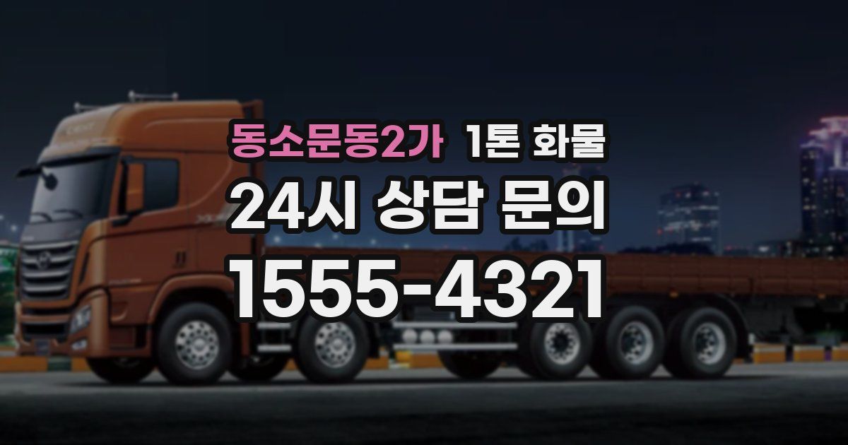 동소문동2가 1톤 화물