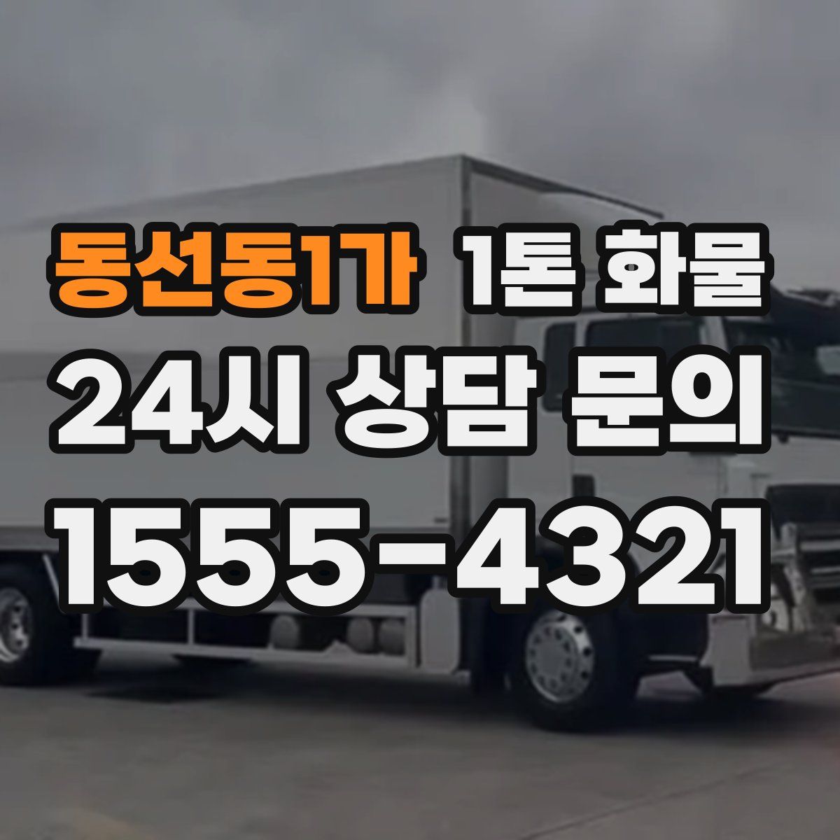 동선동1가 1톤 화물