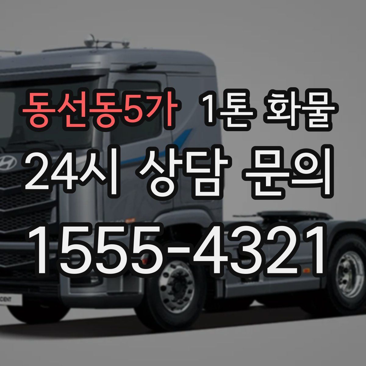 동선동5가 1톤 화물