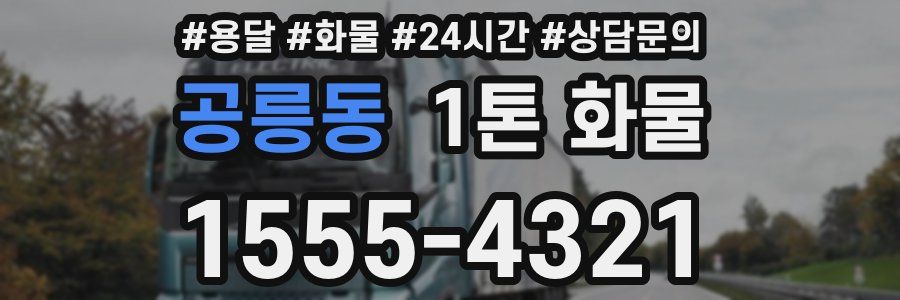 공릉동 1톤 화물