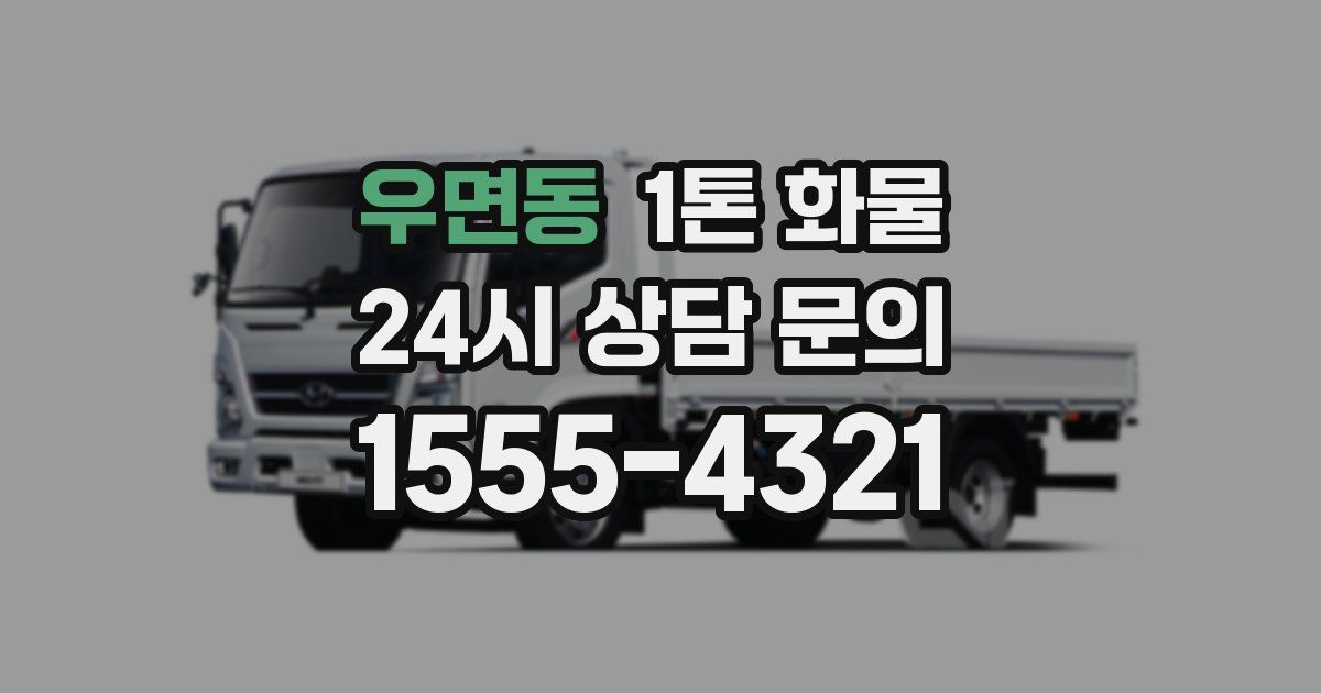 우면동 1톤 화물