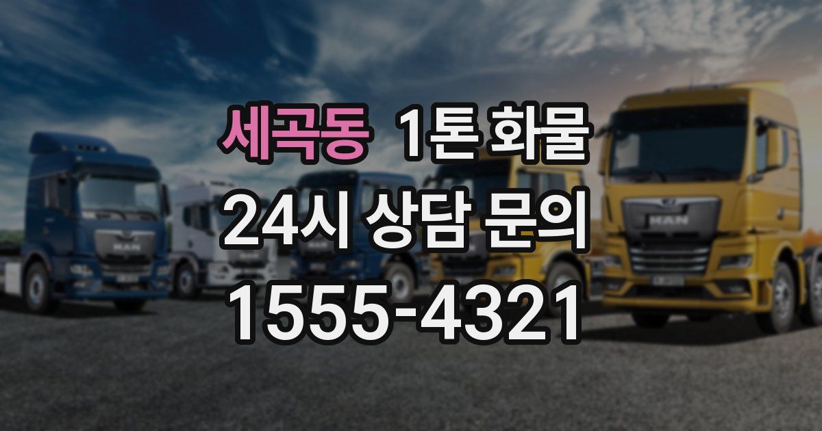 세곡동 1톤 화물