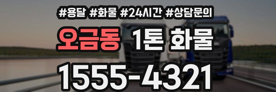 오금동 1톤 화물