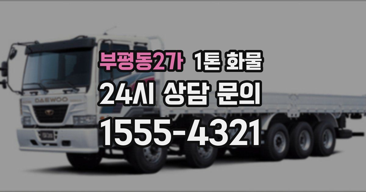 부평동2가 1톤 화물
