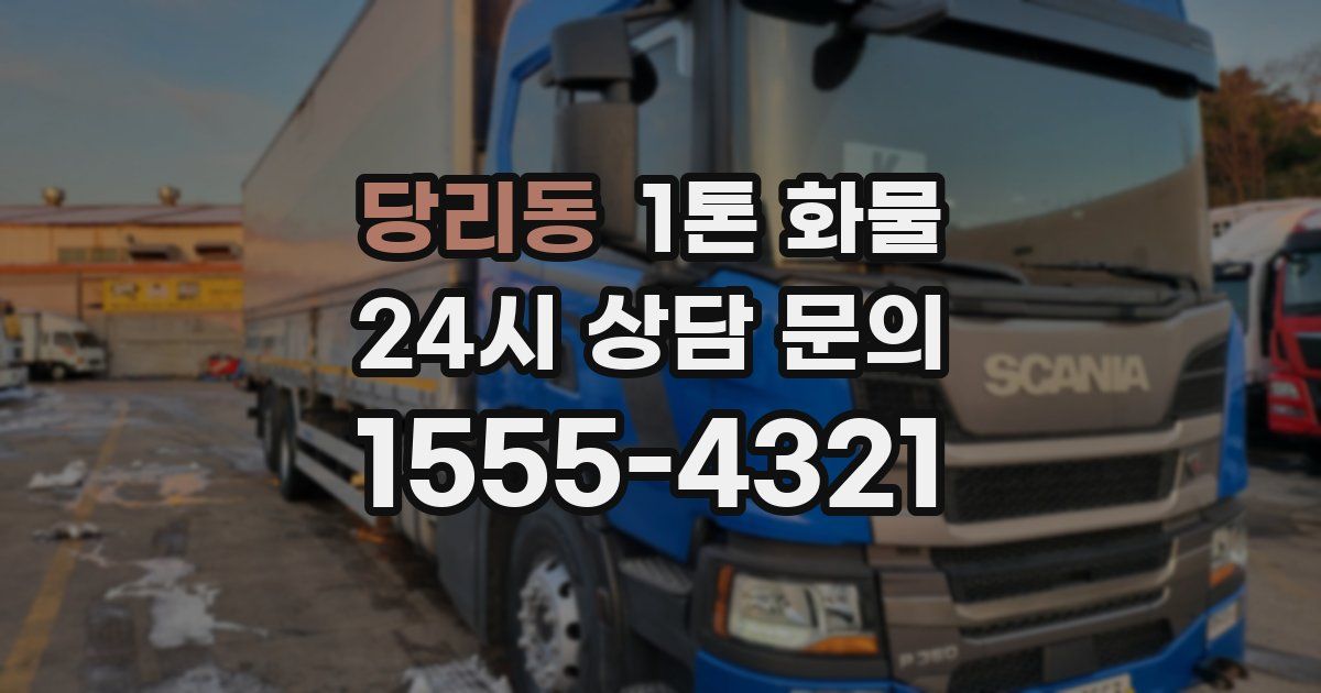당리동 1톤 화물