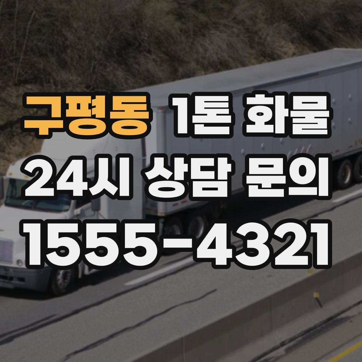 구평동 1톤 화물