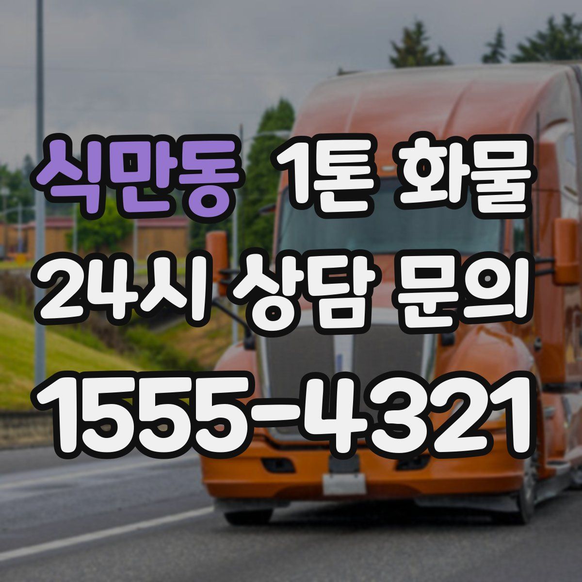 식만동 1톤 화물