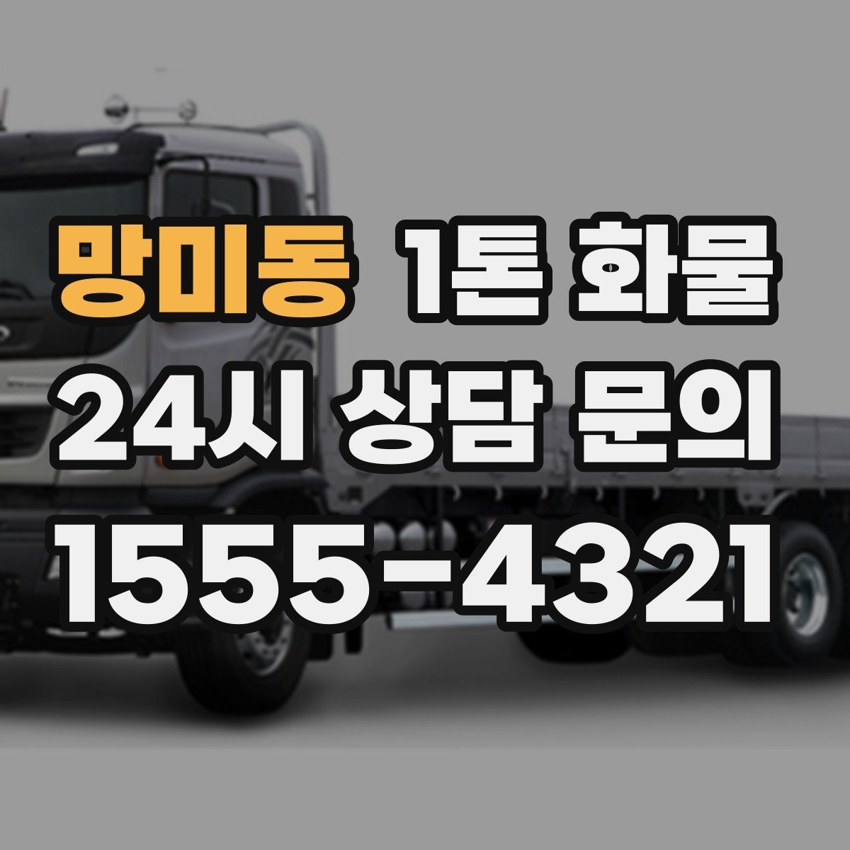망미동 1톤 화물